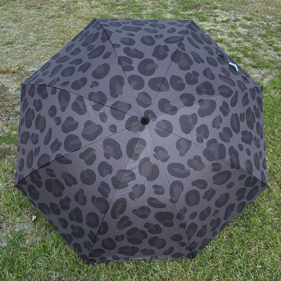 Black Leopard - UPF 50+ Large Golf Umbrella