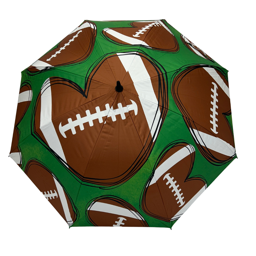 Soccer Hearts - Large Golf Umbrella