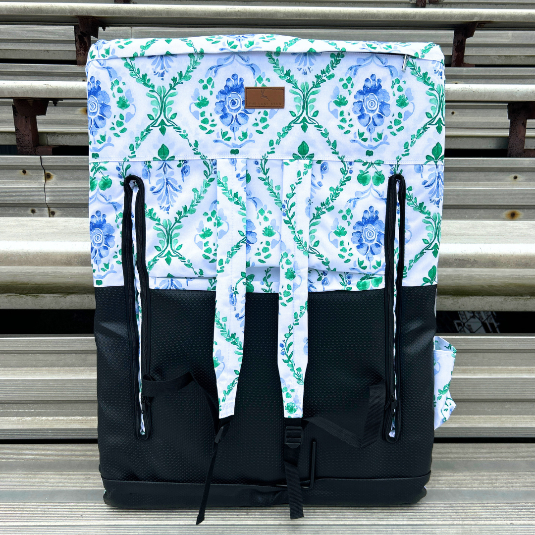 Damask Floral 23" Stadium Seat with Armrests