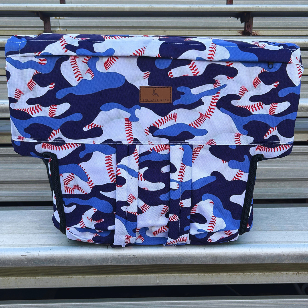 Baseball Camo 23" Stadium Seat with Armrests