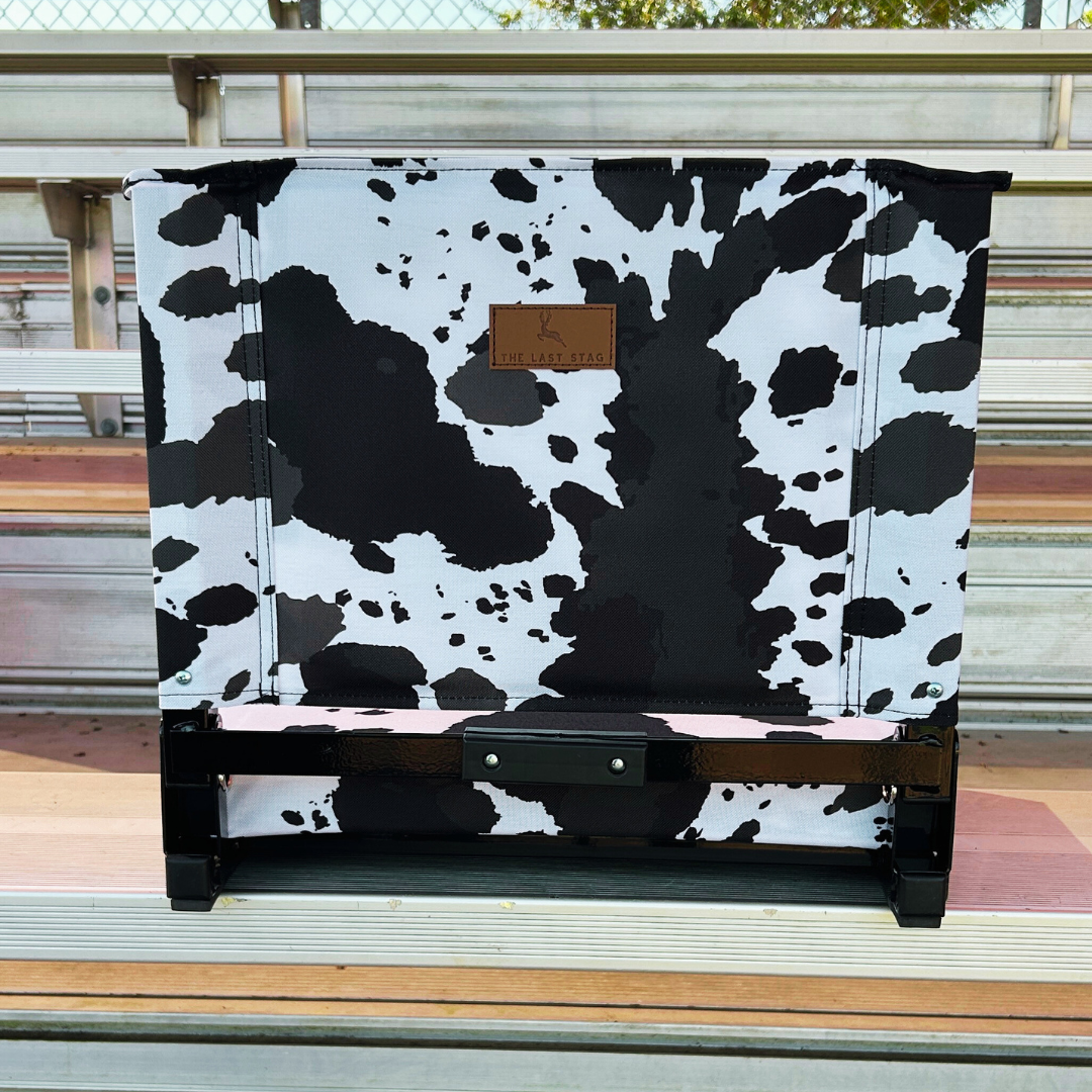 Cow Print Folding Stadium Seat