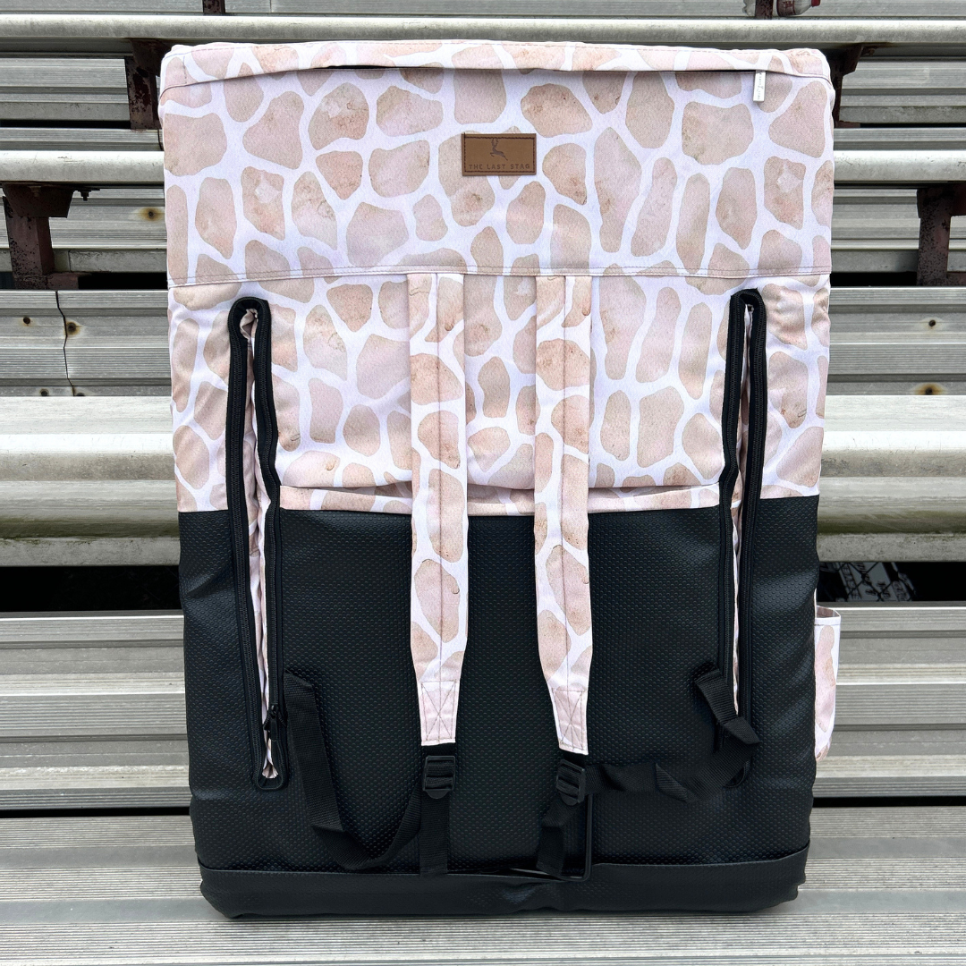 Beige Giraffe 23" Stadium Seat with Armrests