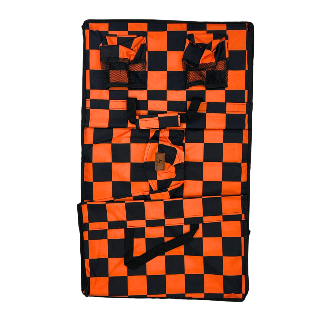 Orange Checkerboard Stroller Wagon