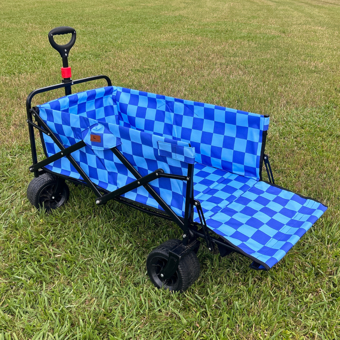 Blue Checkerboard Tailgate Wagon