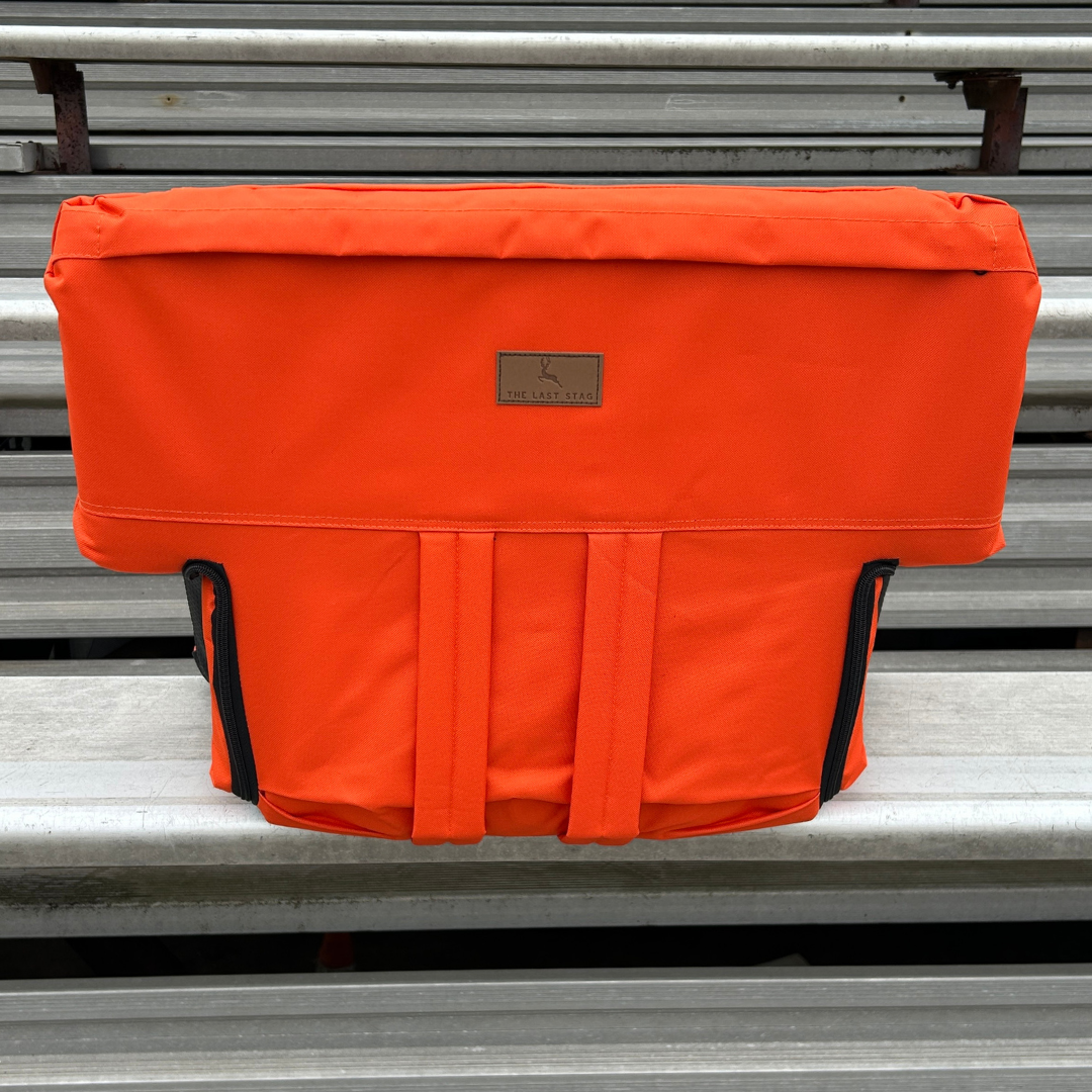 Orange 23" Stadium Seat with Armrests
