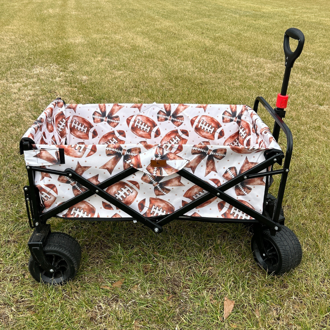 Footballs & Bows Tailgate Wagon