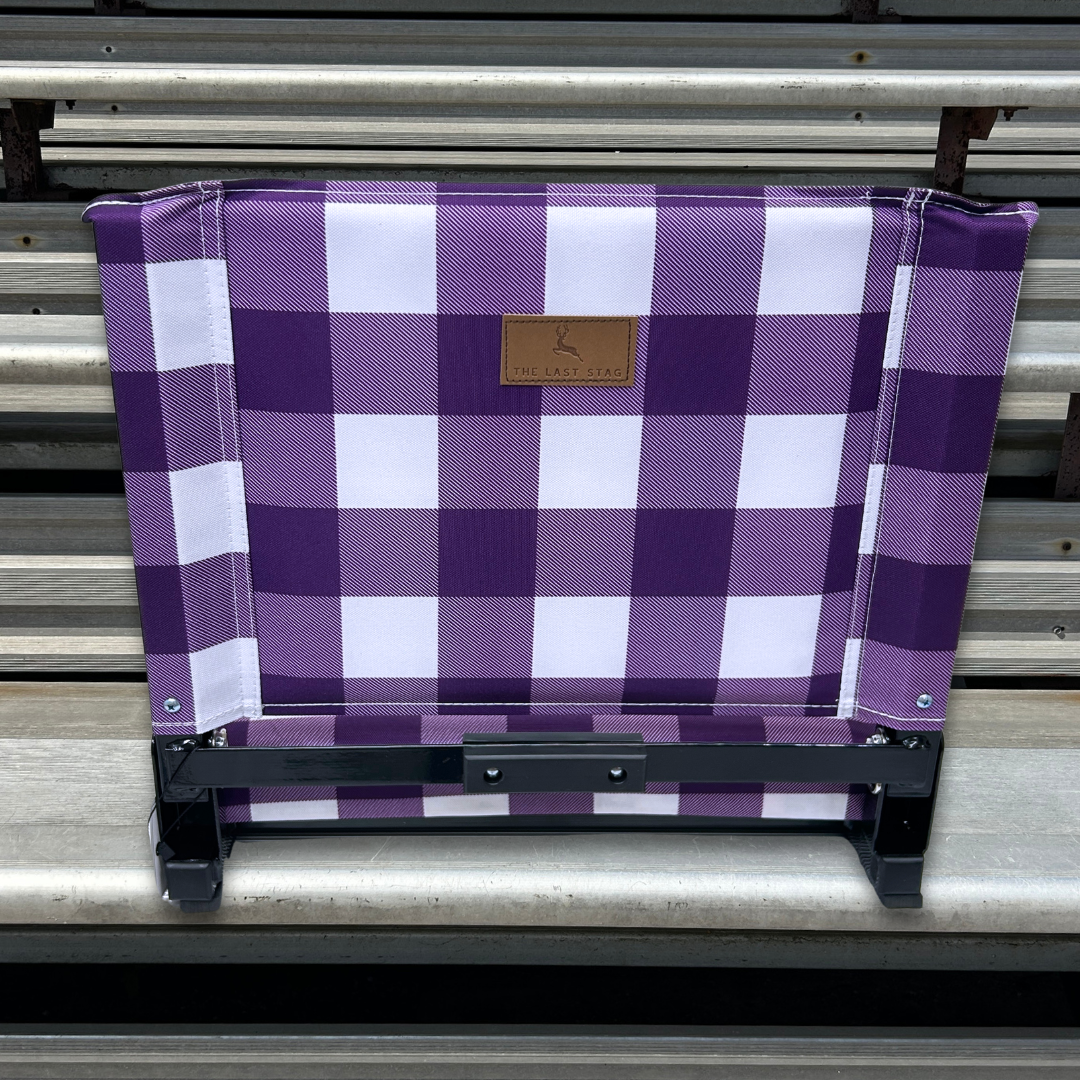 Purple Buffalo Folding Stadium Seat