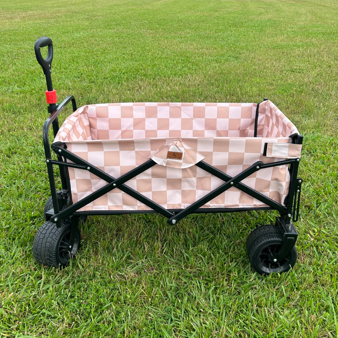 Beige Checkerboard Tailgate Wagon