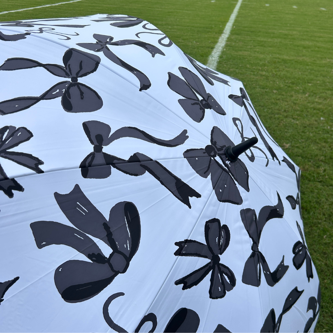 Black Bows - UPF 50+ Large Golf Umbrella
