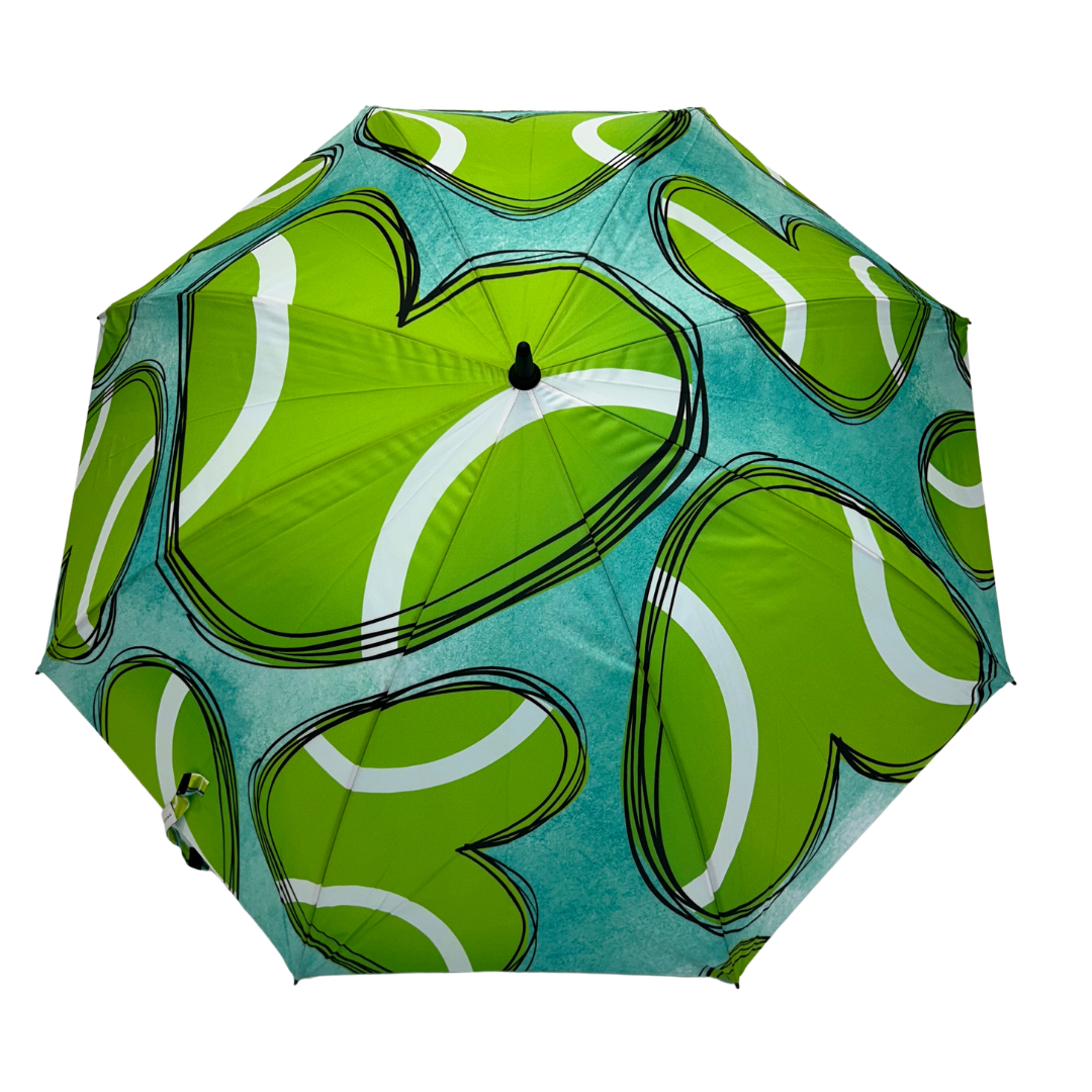 Tennis Hearts - Large Golf Umbrella - Final Sale