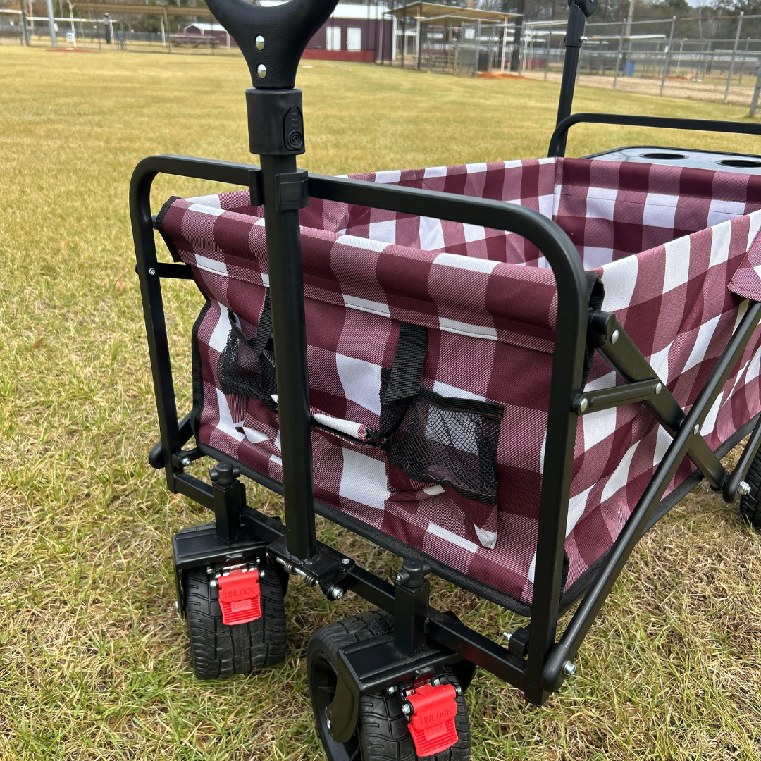 Maroon Buffalo Stroller Wagon
