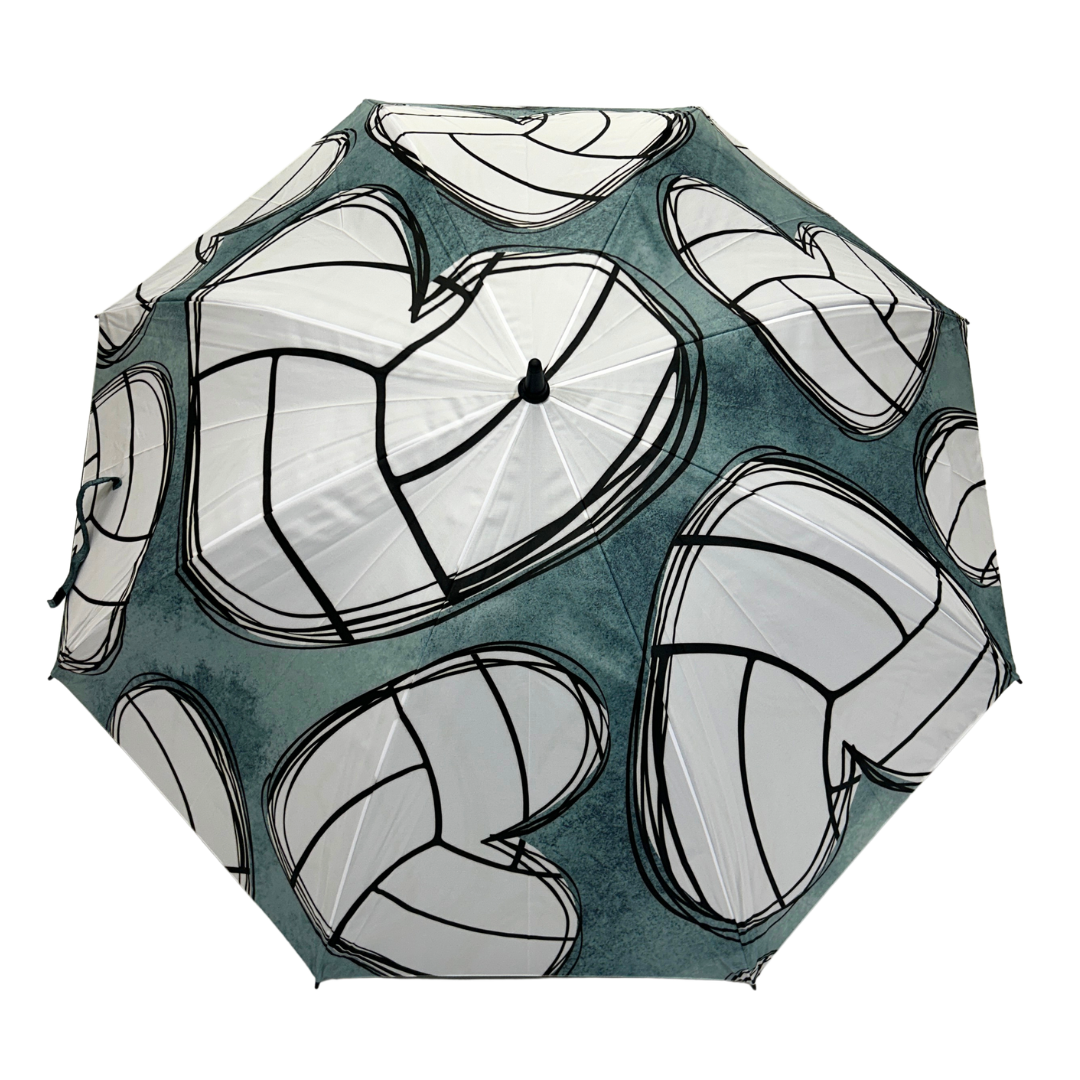 Volleyball Hearts - Large Golf Umbrella