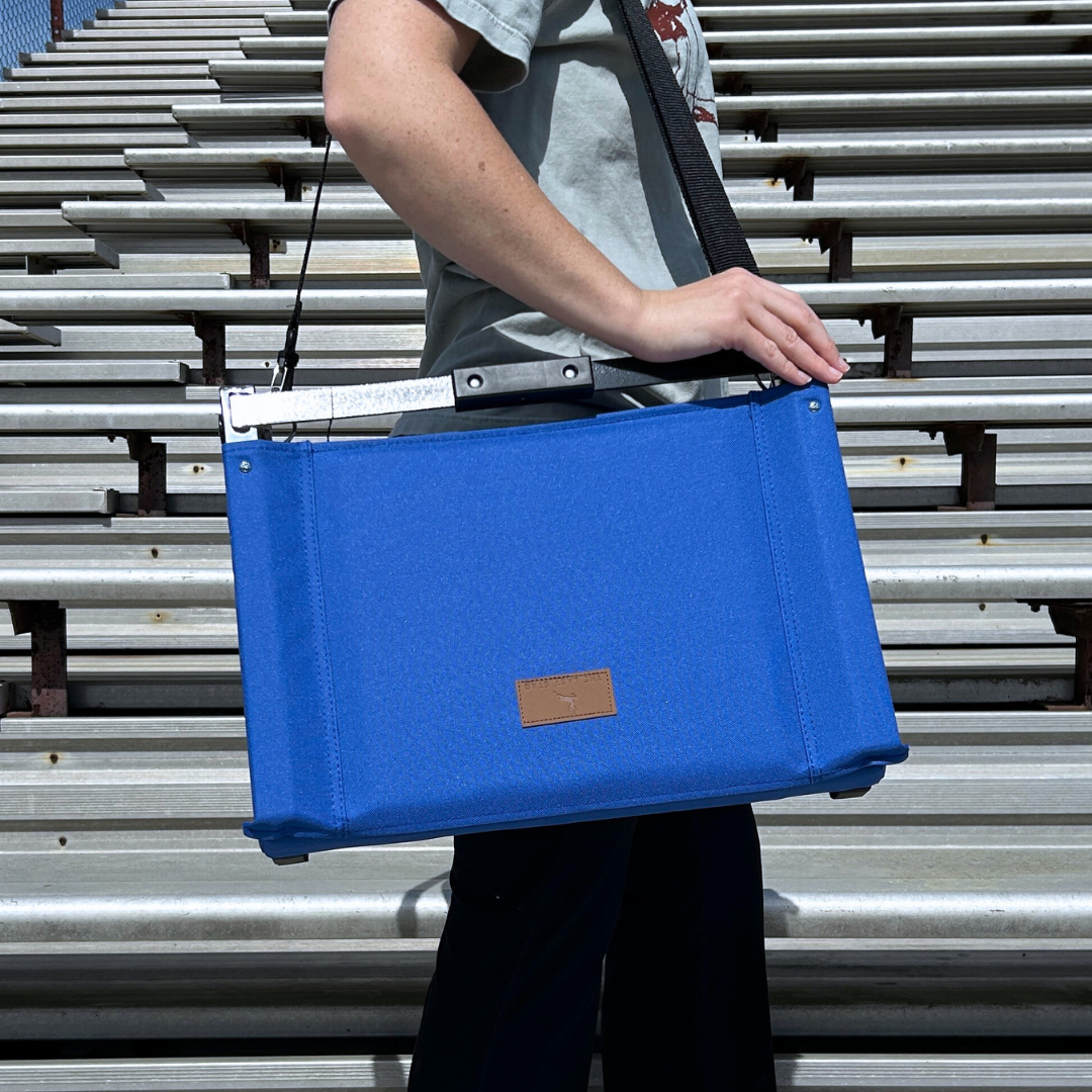Blue Folding Stadium Seat