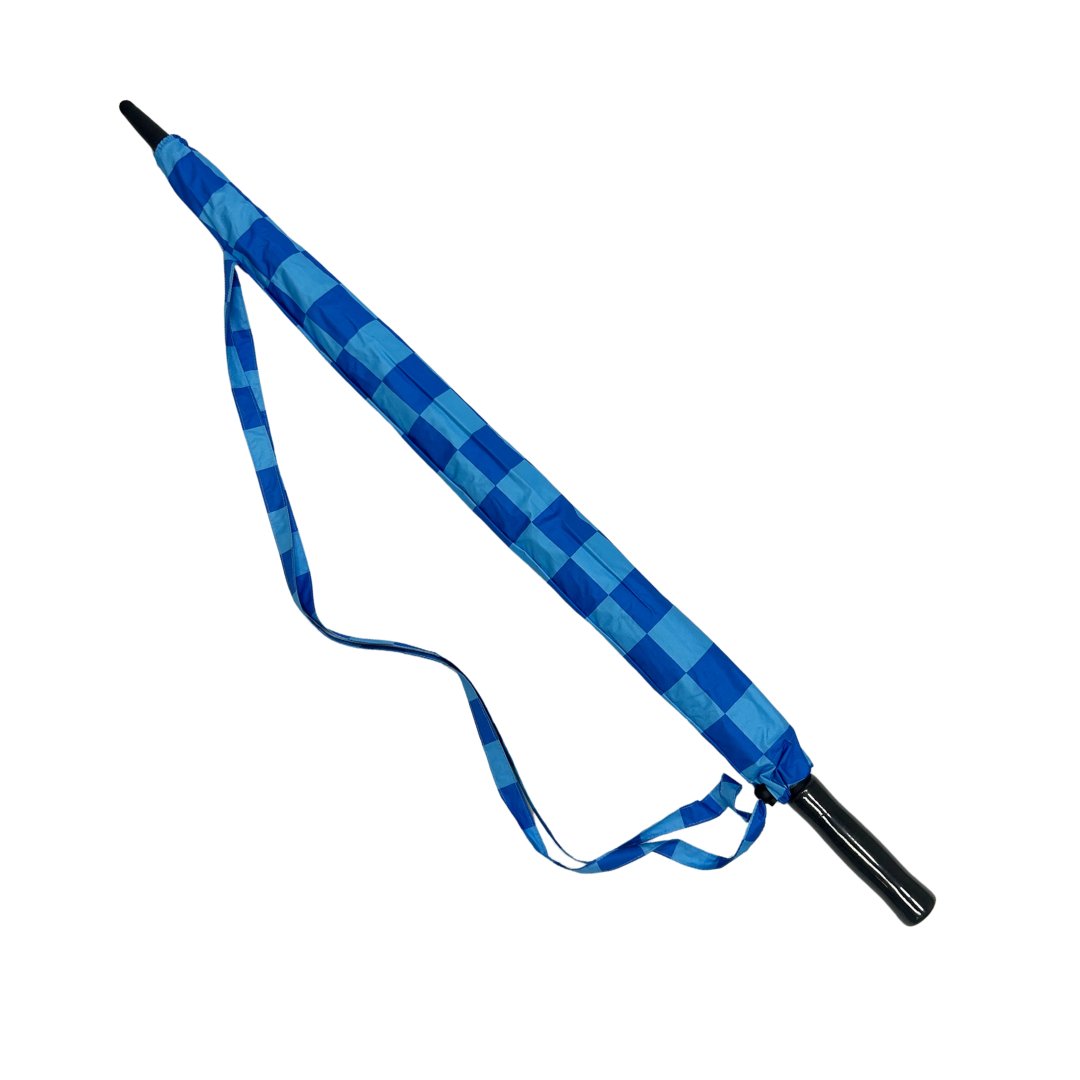 Blue Checkerboard - UPF 50+ Large Golf Umbrella