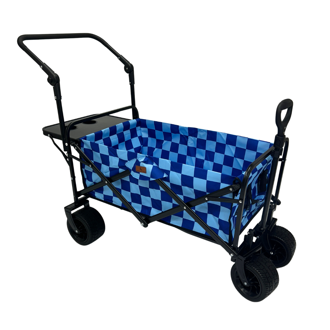 Navy Checkerboard Stroller Wagon