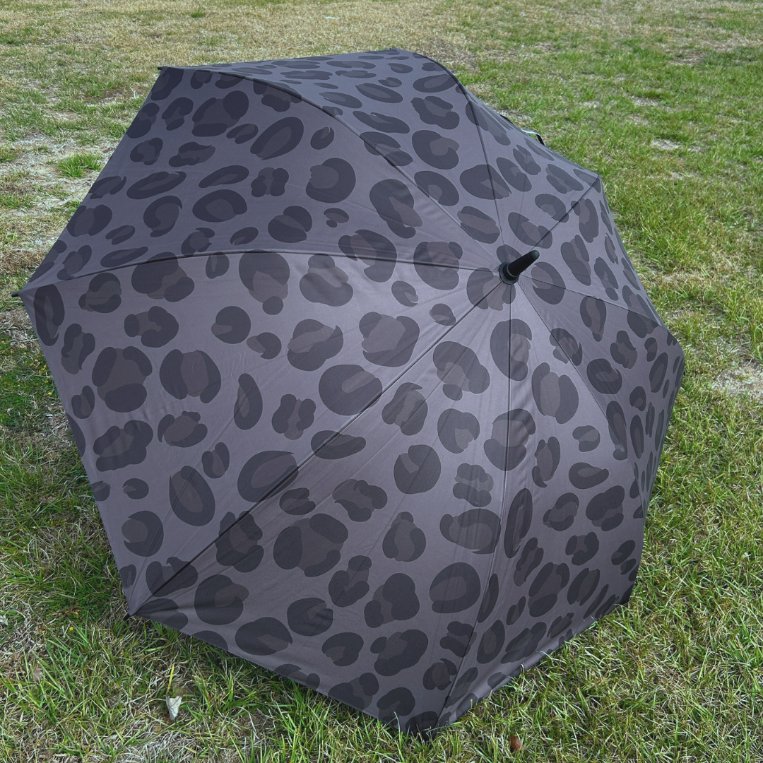 Black Leopard - UPF 50+ Large Golf Umbrella