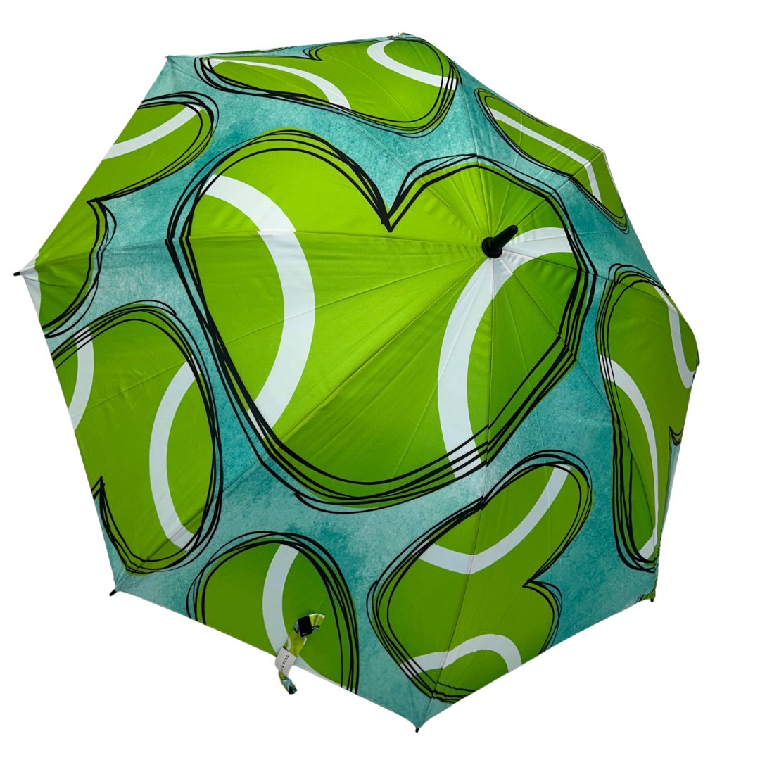 Tennis Hearts - Large Golf Umbrella - Final Sale