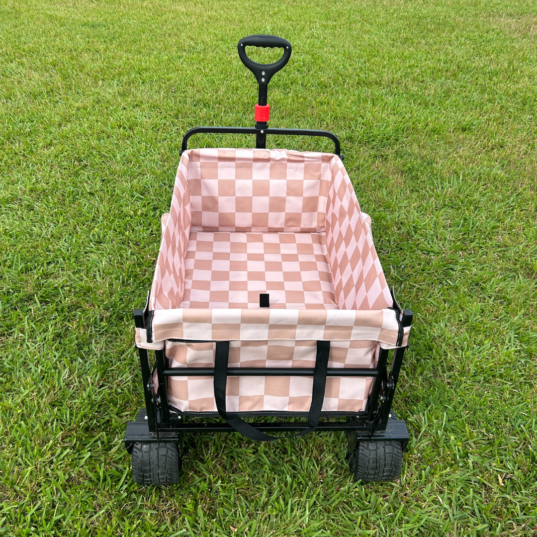 Beige Checkerboard Tailgate Wagon