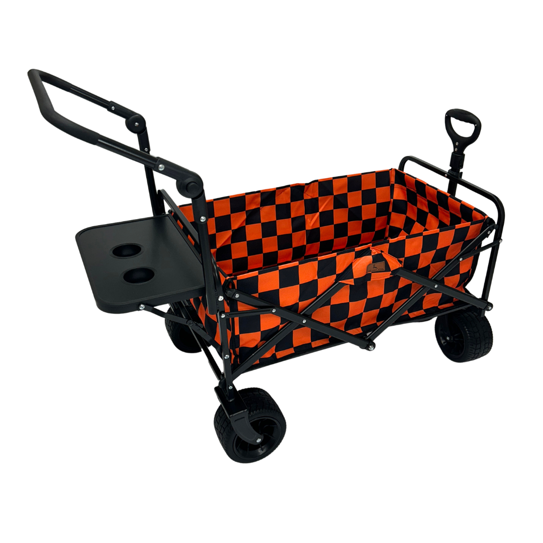 Orange Checkerboard Stroller Wagon