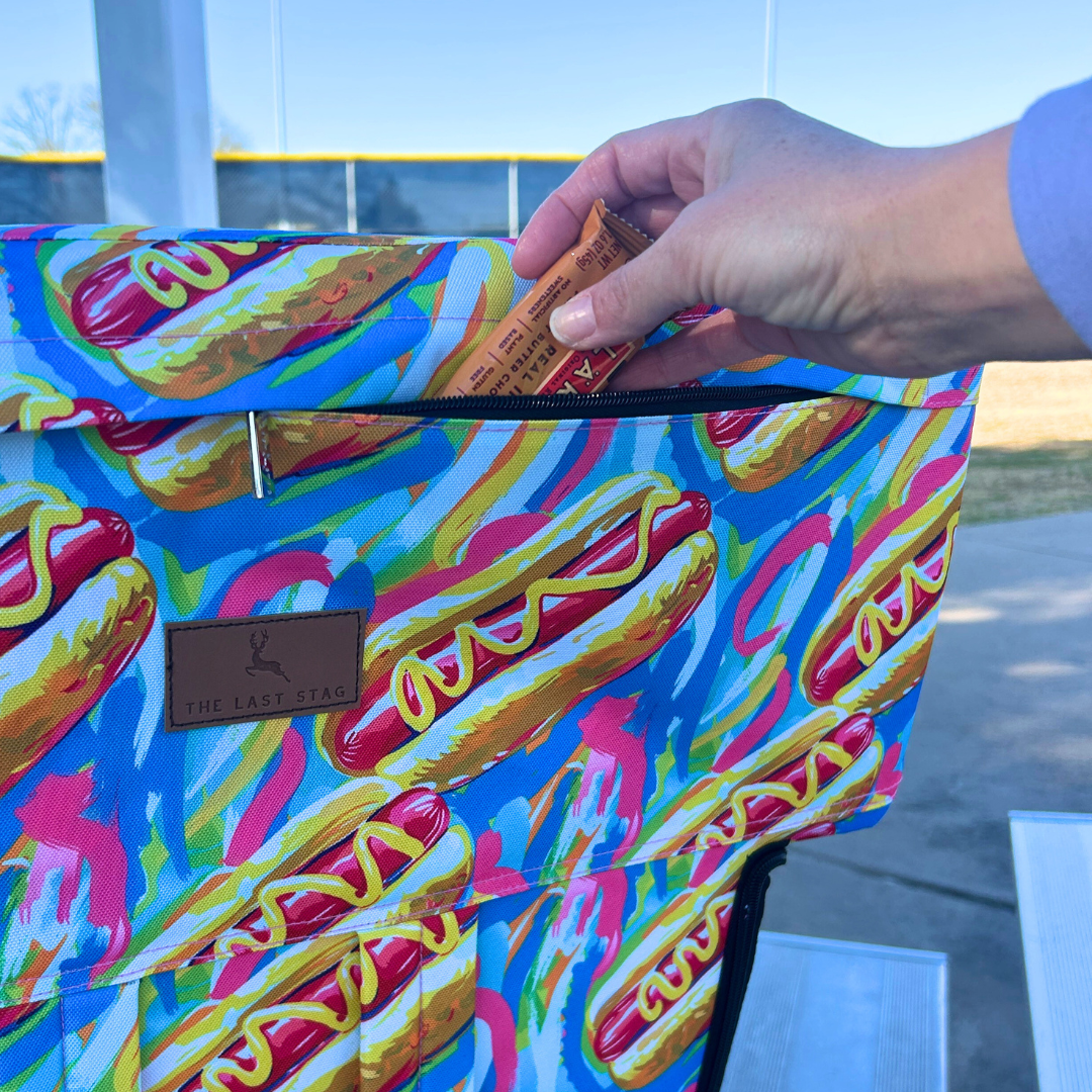 Dinner At The Fields 23" Stadium Seat with Armrests