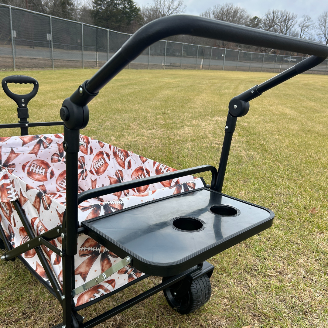 Footballs & Bows Stroller Wagon