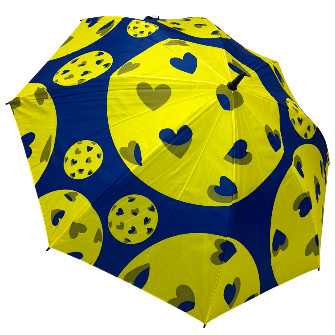 Pickleball Hearts - Large Golf Umbrella - Final Sale