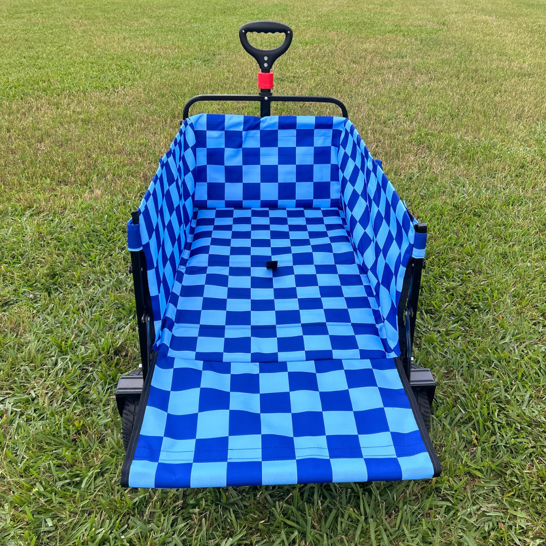 Navy Checkerboard Tailgate Wagon