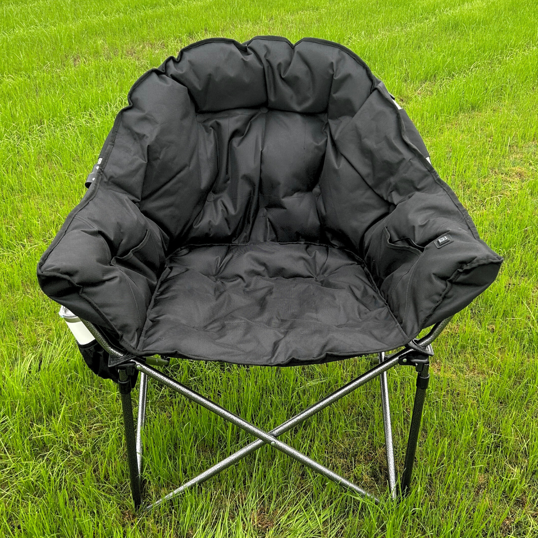 Black - Heated Camping Chair