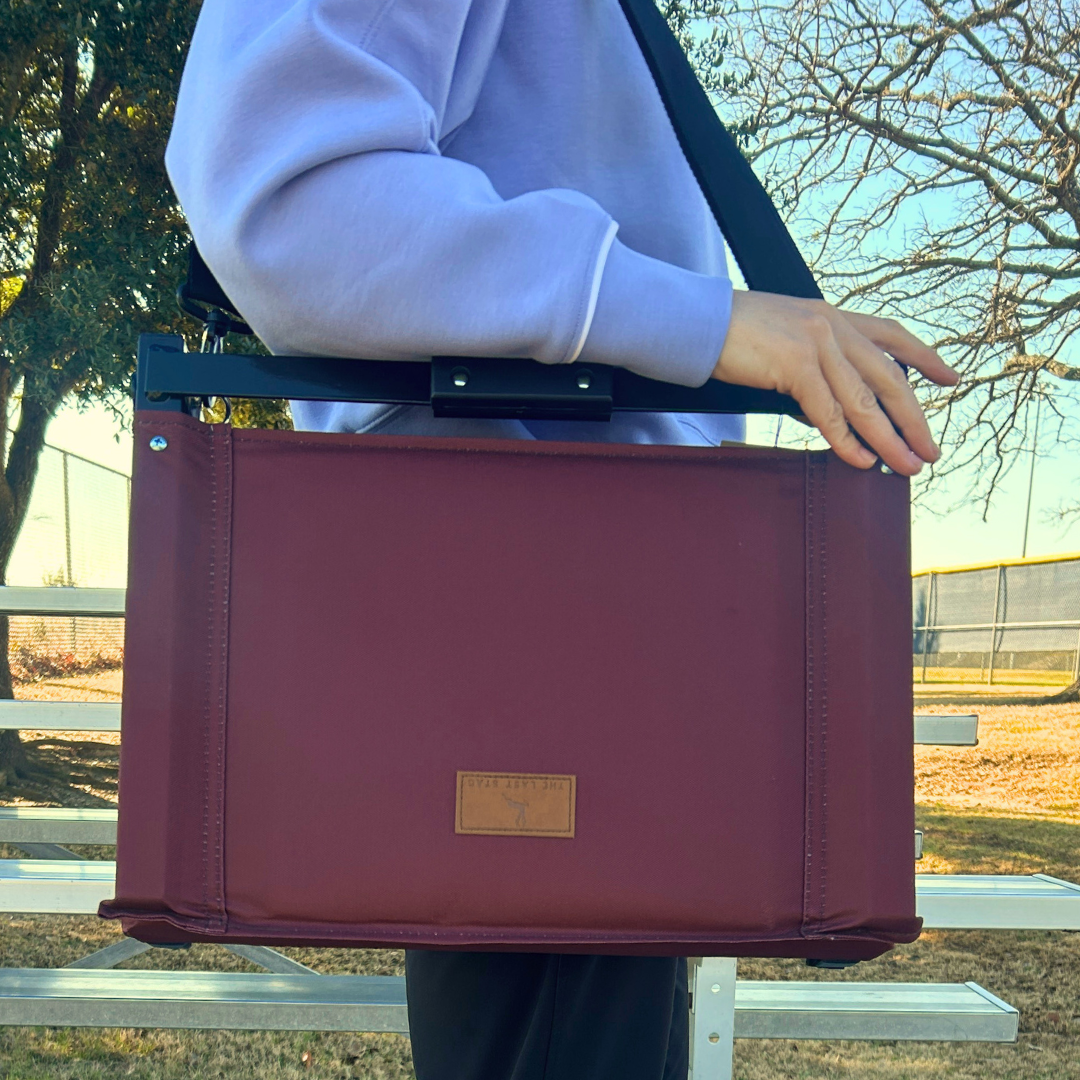 Maroon Folding Stadium Seat