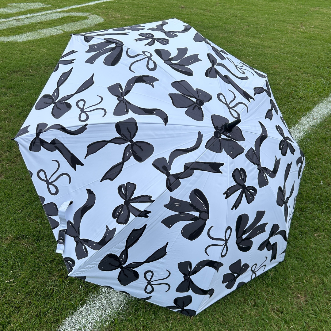 Black Bows - UPF 50+ Large Golf Umbrella