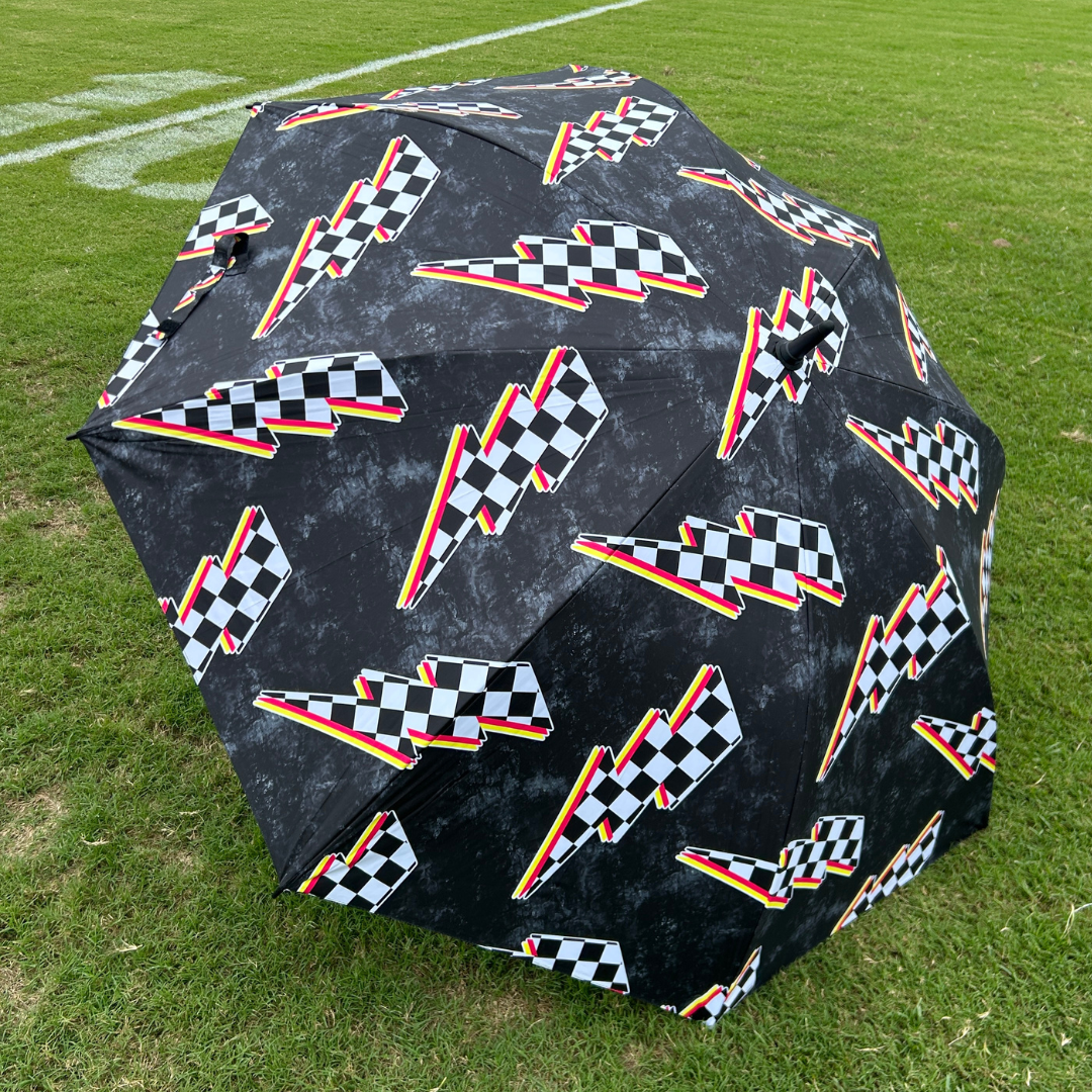 Racing Bolts - UPF 50+ Large Golf Umbrella