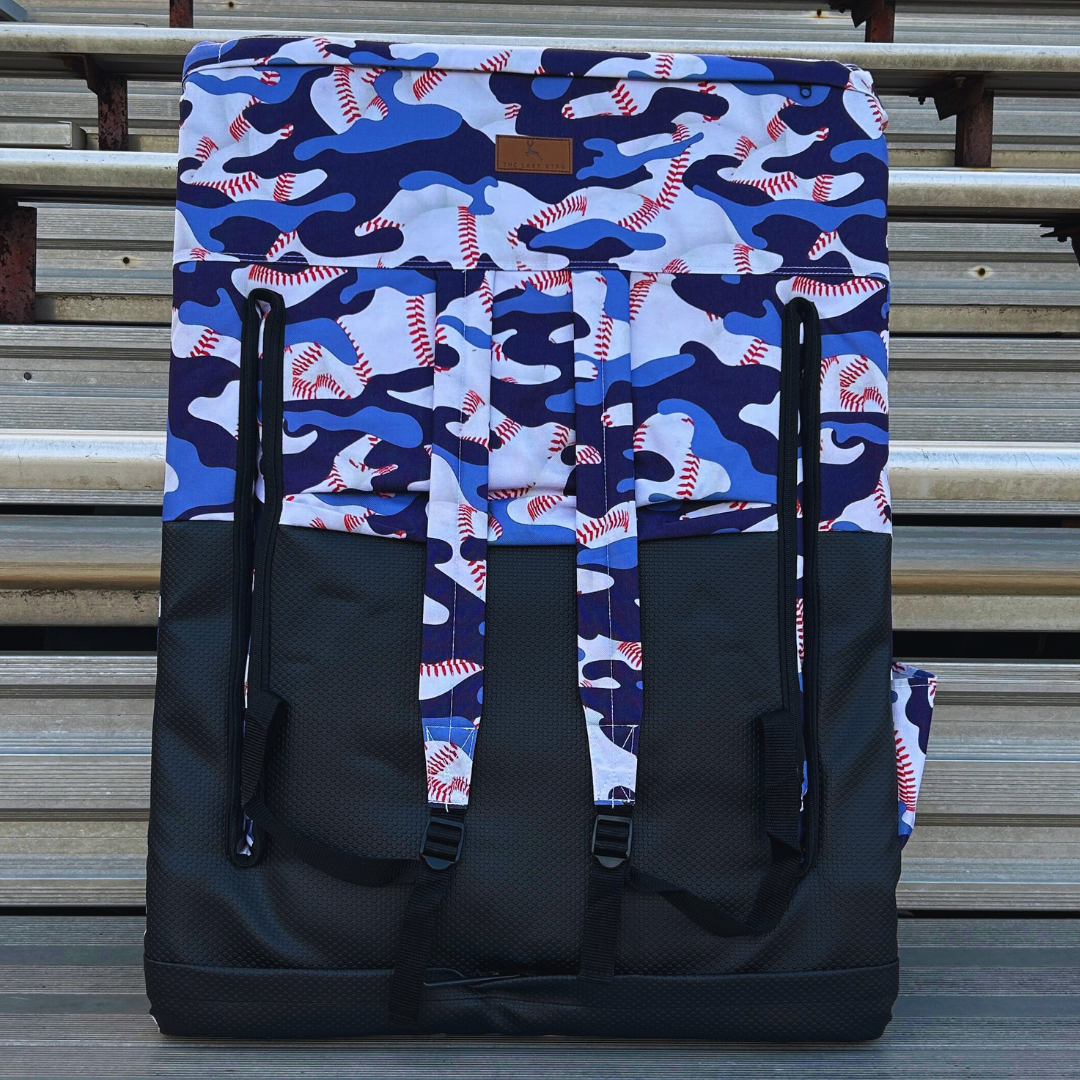 Baseball Camo 23" Stadium Seat with Armrests