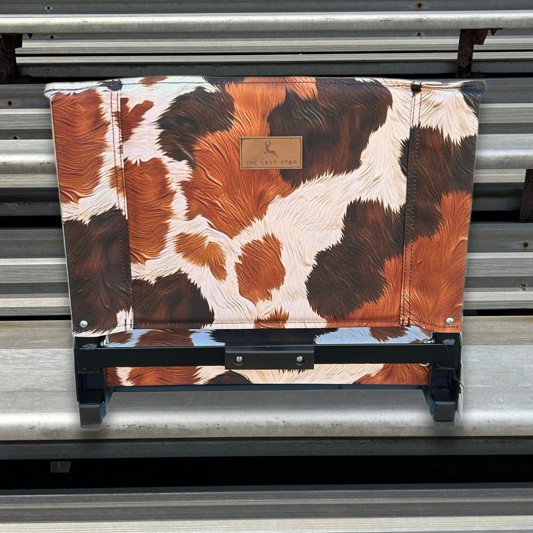 Brown Cow Folding Stadium Seat