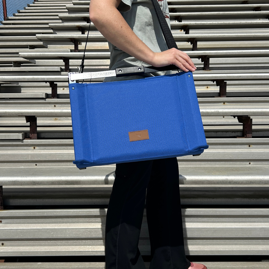 Blue Folding Stadium Seat