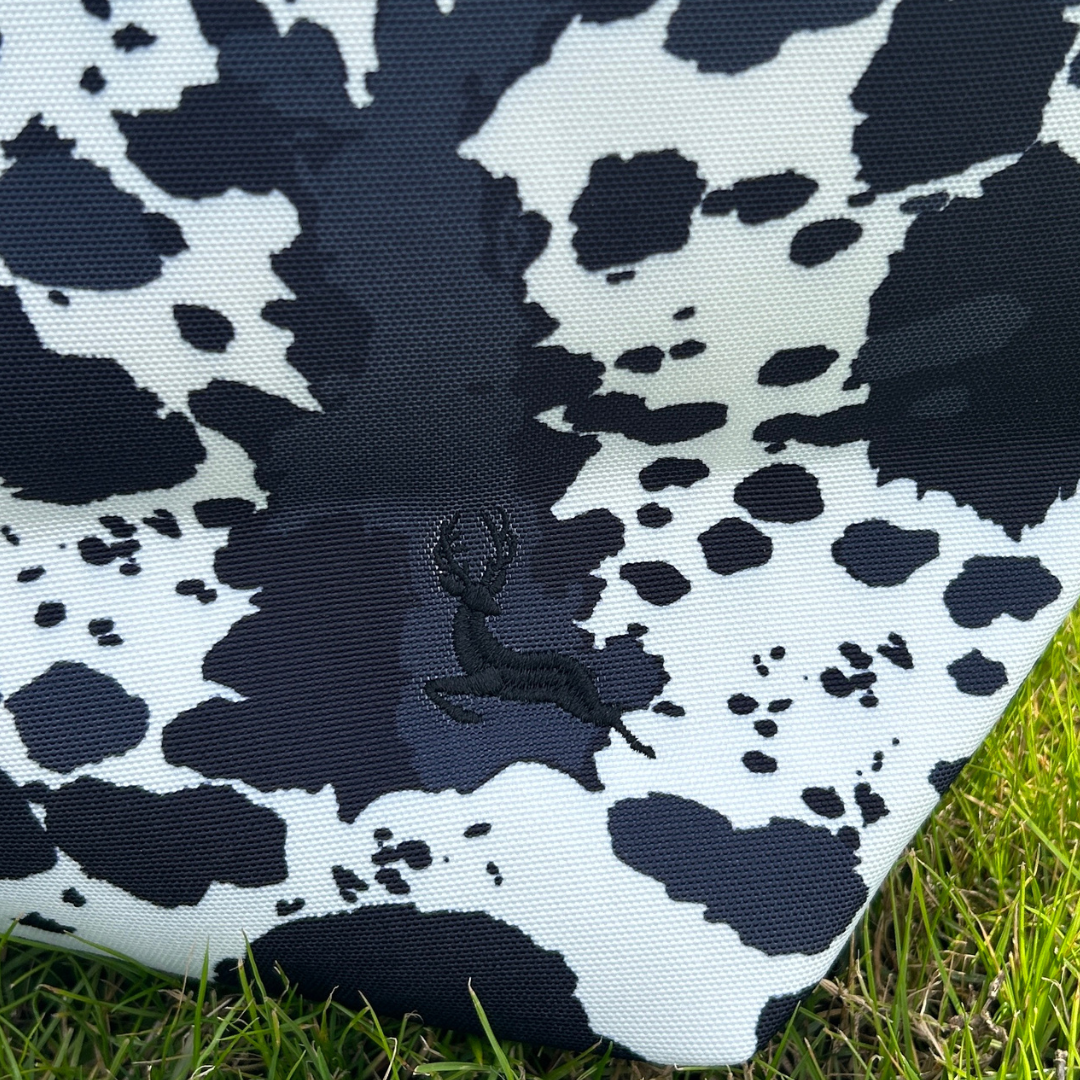 Black Cow Print Tote Bag