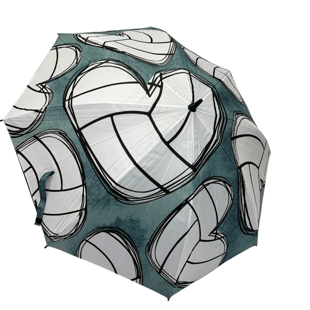 Volleyball Hearts - Large Golf Umbrella