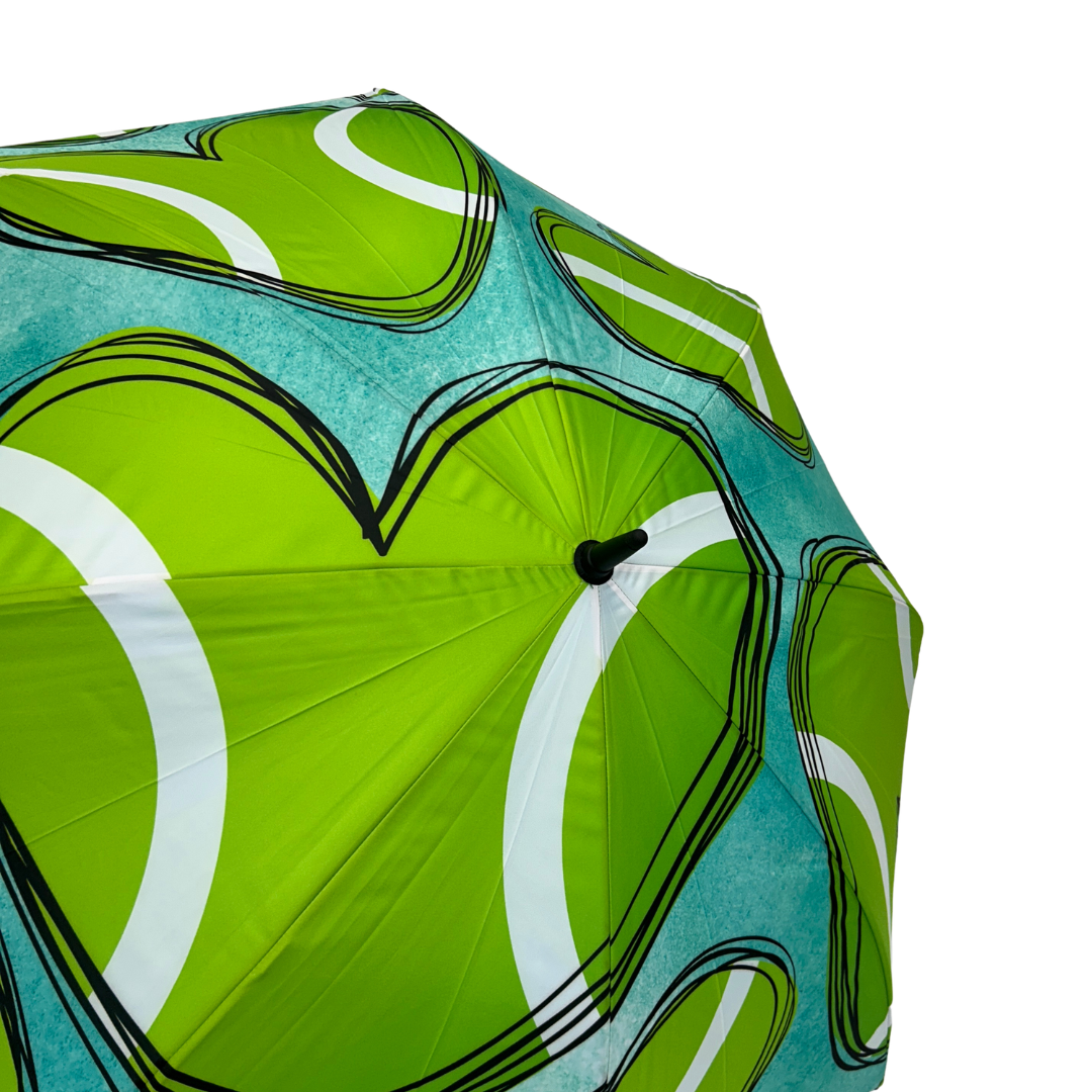 Tennis Hearts - Large Golf Umbrella - Final Sale