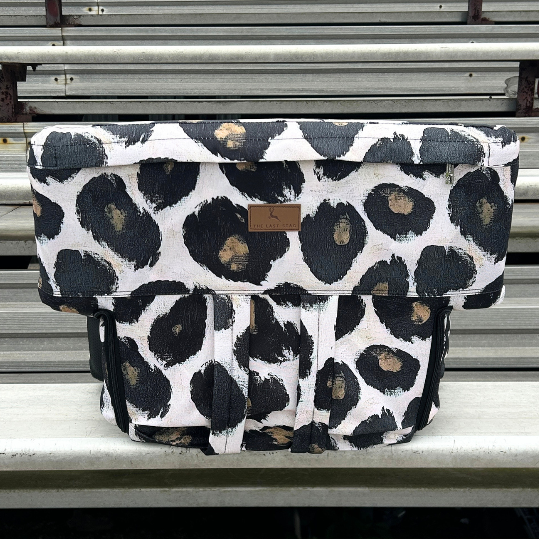 Painted Leopard 23" Stadium Seat with Armrests