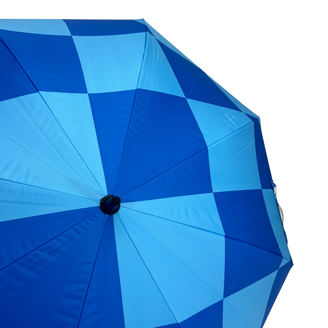 Blue Checkerboard - UPF 50+ Large Golf Umbrella