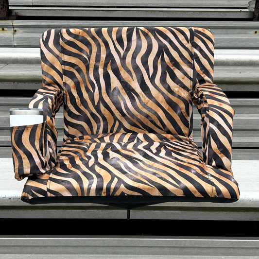 Tiger Stripes 23" Stadium Seat with Armrests