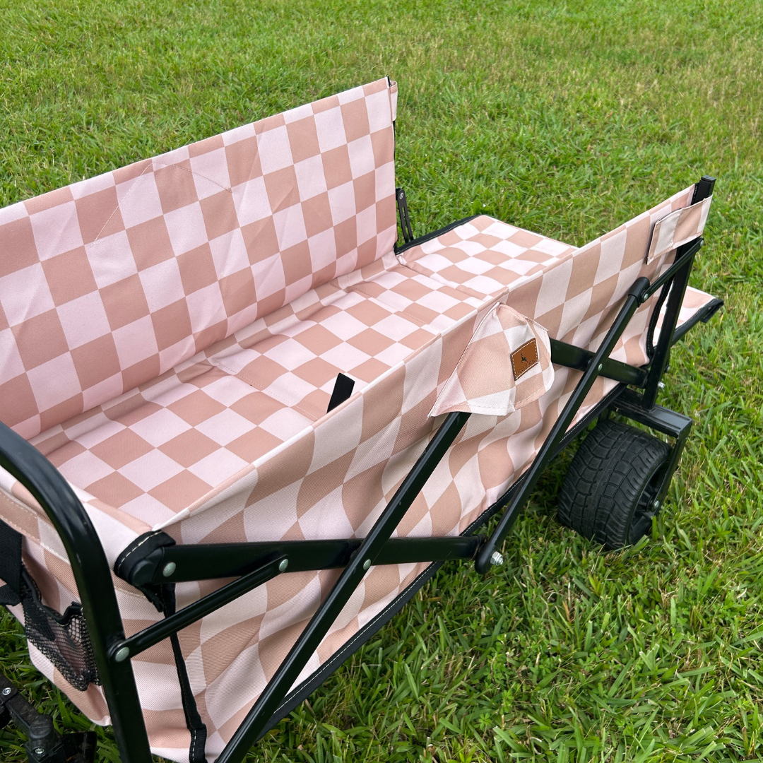 Beige Checkerboard Tailgate Wagon