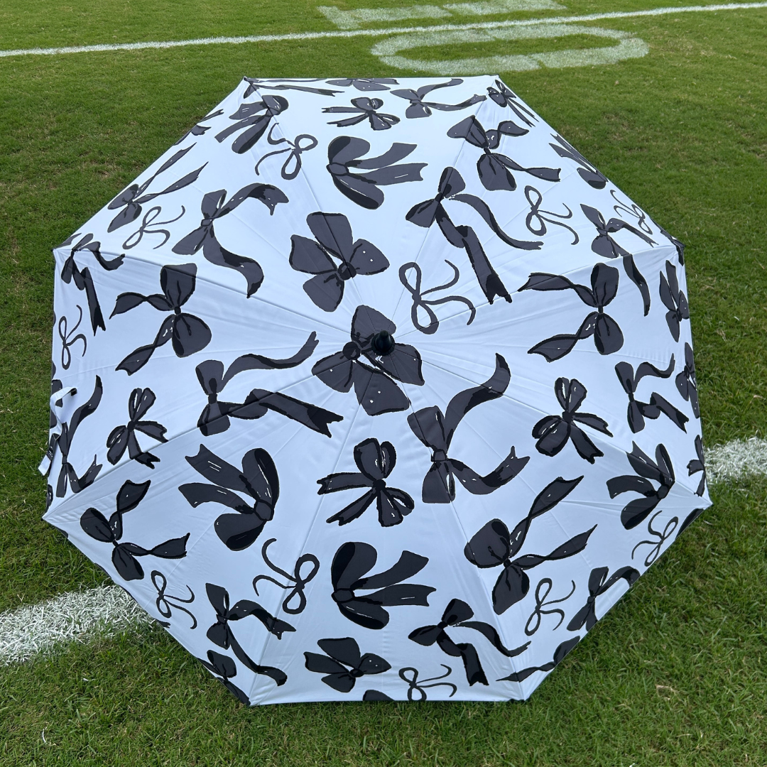 Black Bows - UPF 50+ Large Golf Umbrella