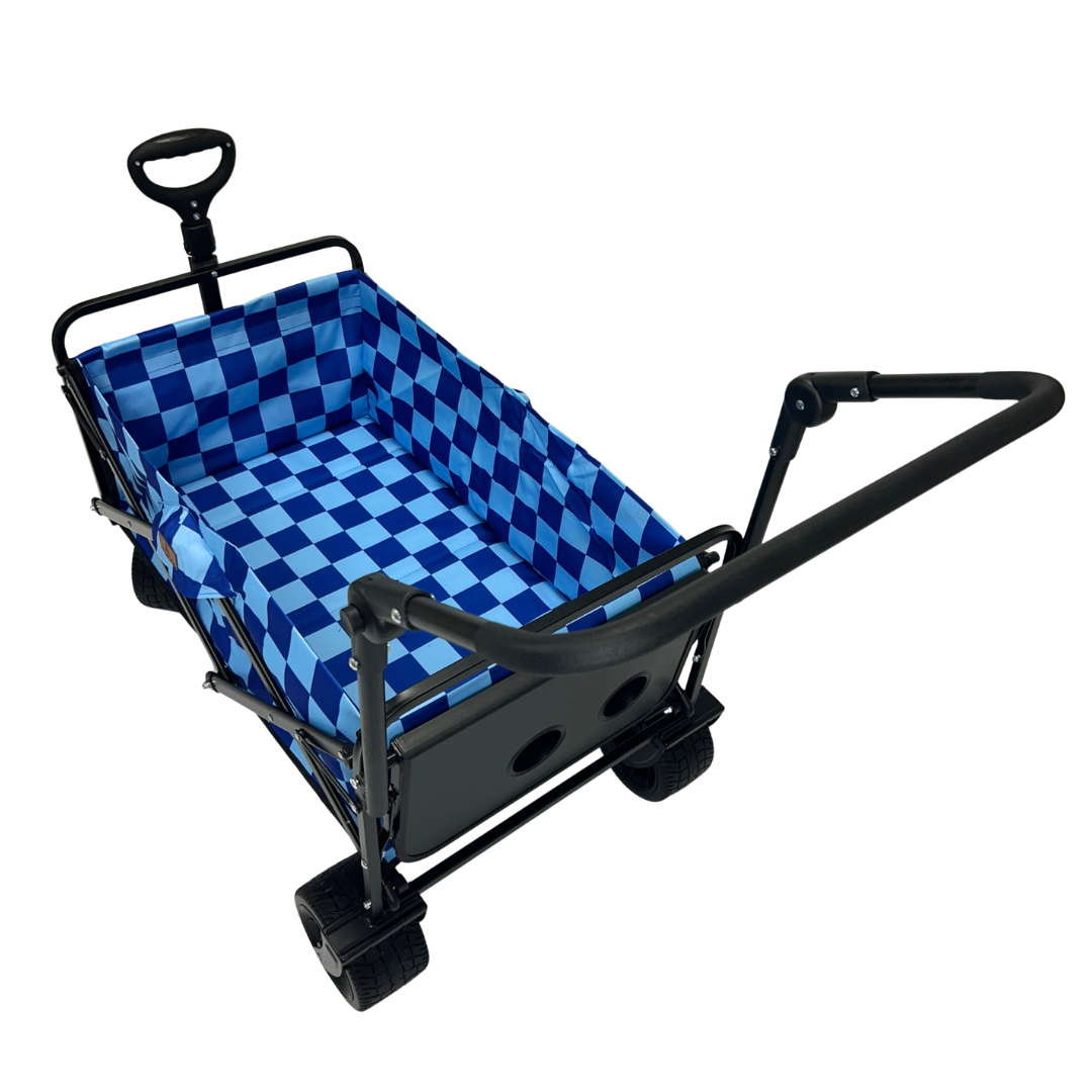 Navy Checkerboard Stroller Wagon