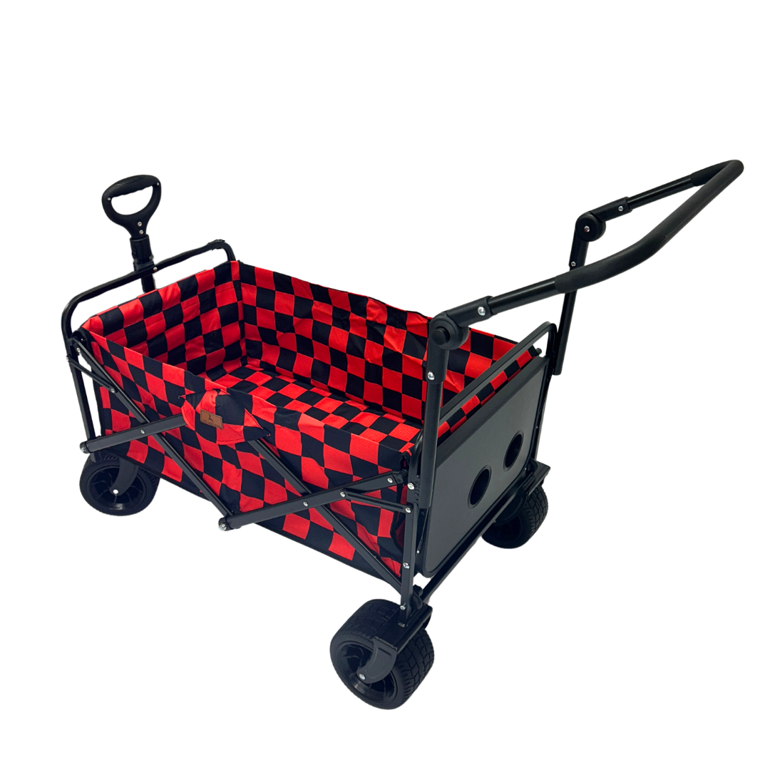 Red Checkerboard Stroller Wagon