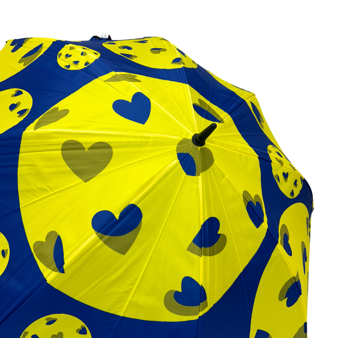 Pickleball Hearts - Large Golf Umbrella - Final Sale