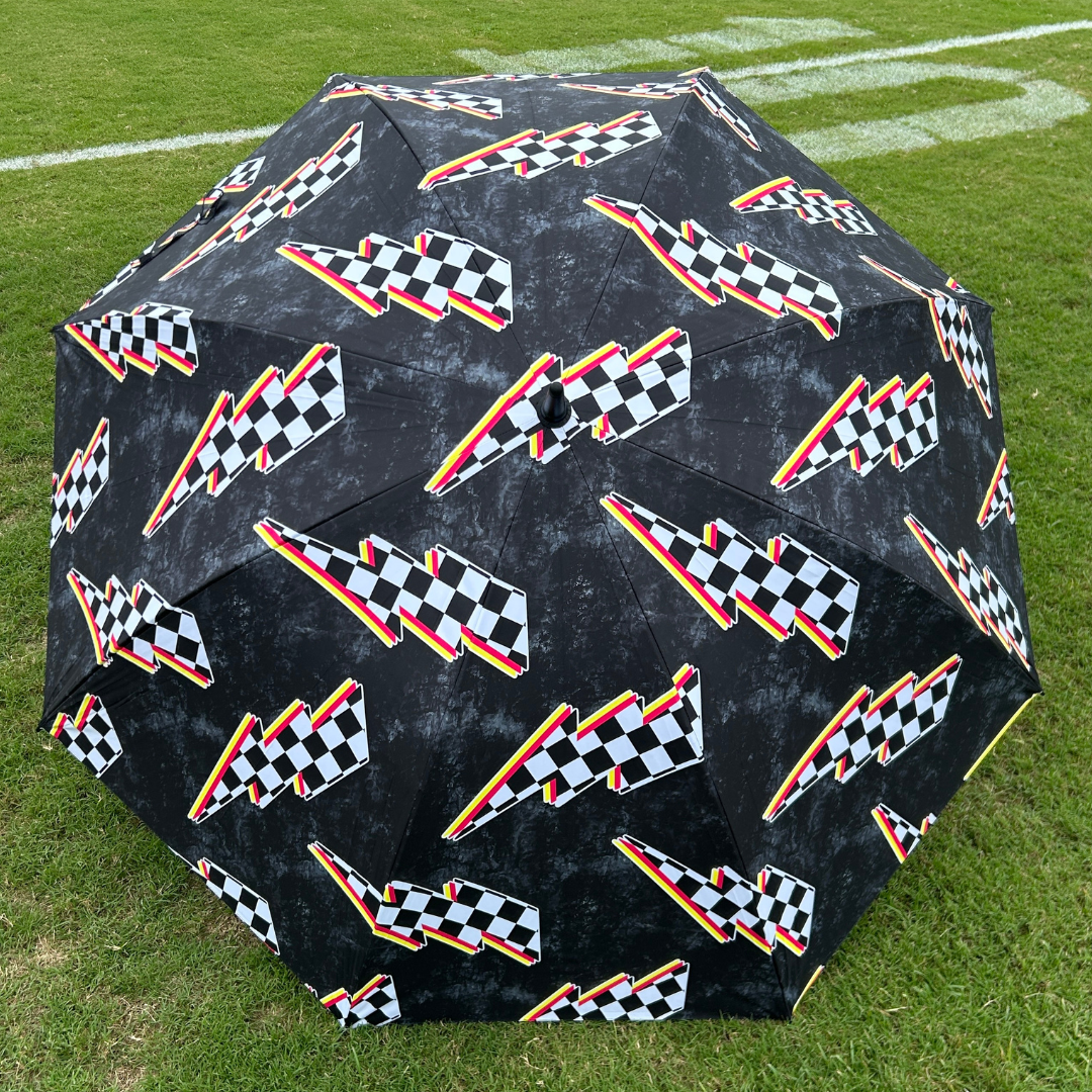 Racing Bolts - UPF 50+ Large Golf Umbrella