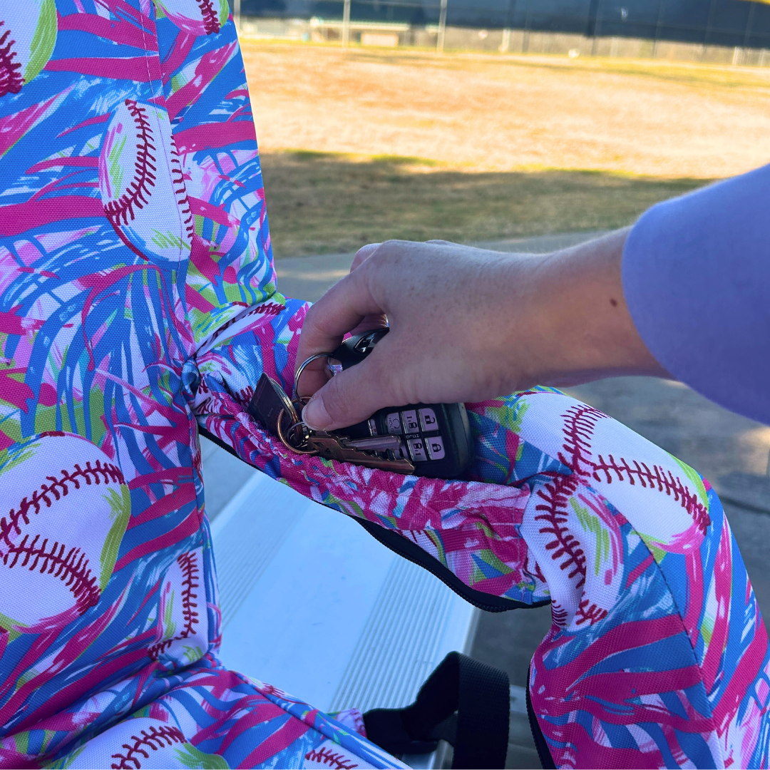 Tropical Baseball 23" Stadium Seat with Armrests