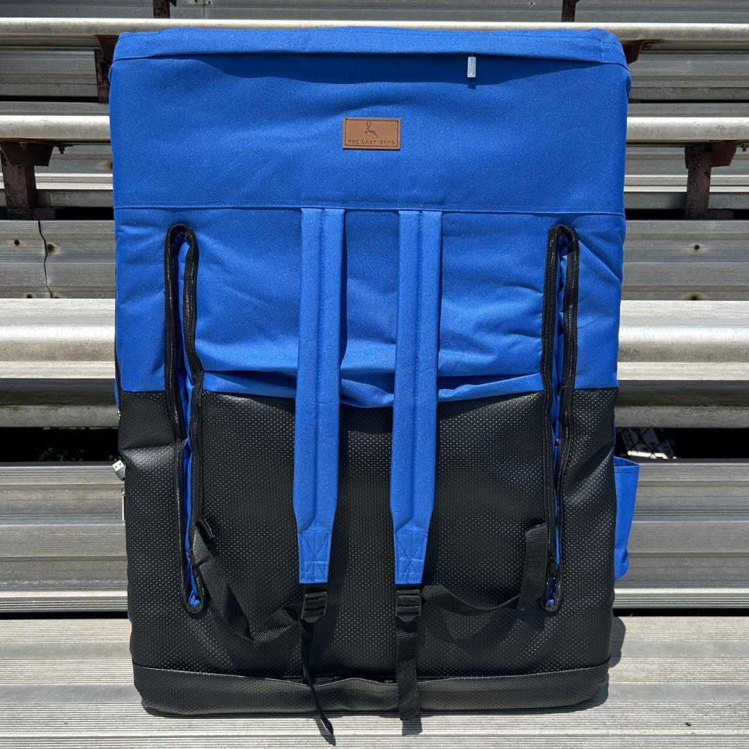 Heated Blue 23" Stadium Seat with Armrests