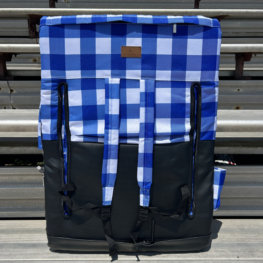 Heated Blue Buffalo 23" Stadium Seat with Armrests