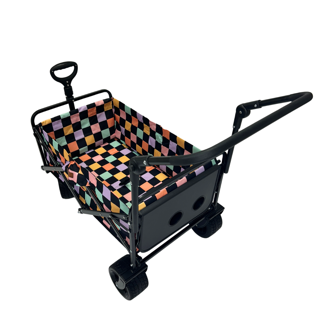 Retro Checkerboard Stroller Wagon